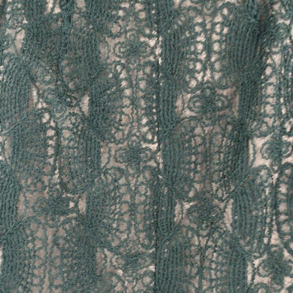 Worth Women's Spruce Green Lace Slim Pencil Skirt w Nude Underlay Size 4 NWT - Picture 8 of 9